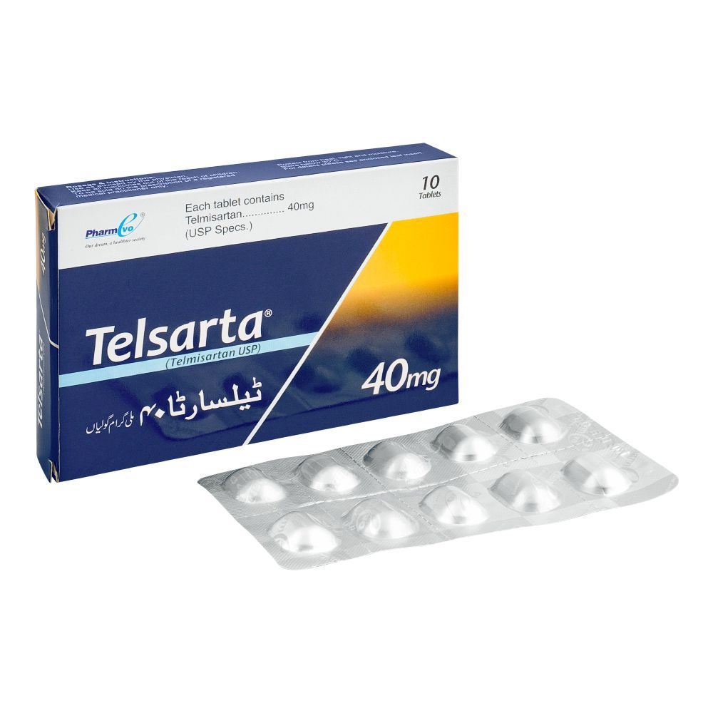 PharmEvo Telsarta Tablet, 40mg, 10-Pack - Main Image