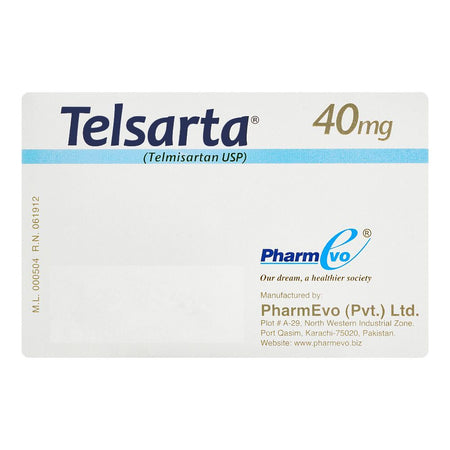 PharmEvo Telsarta Tablet, 40mg, 10-Pack - Image 2