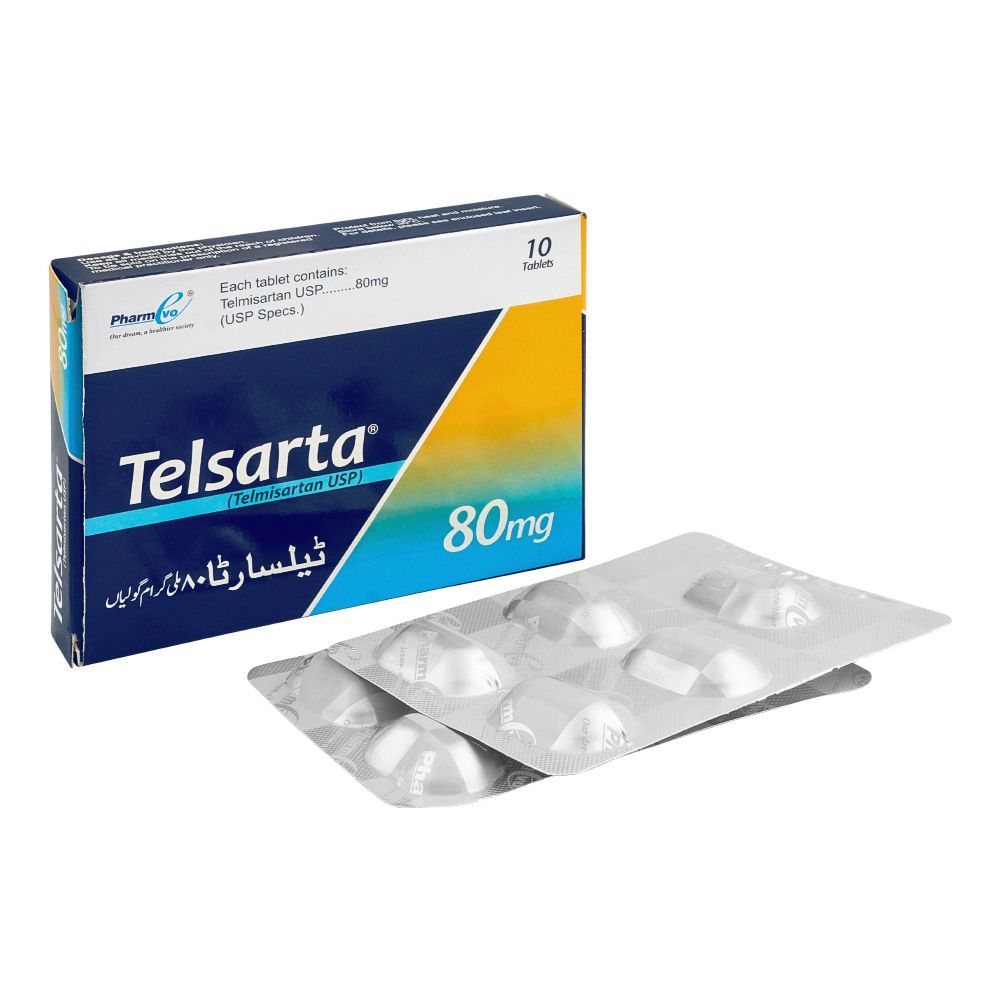 PharmEvo Telsarta Tablet, 80mg, 10-Pack - Main Image