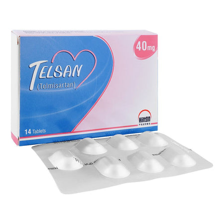 Hilton Pharma Telsan Tablet, 40mg, 14-Pack - Main Image