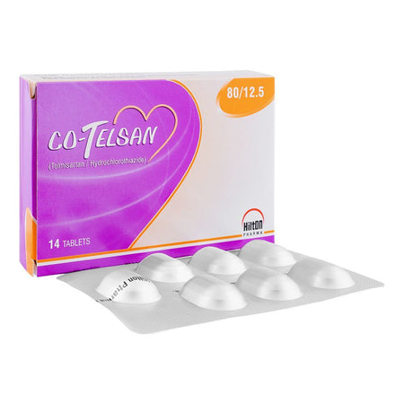 Hilton Pharma Co-Telsan Tablet, 80/12.5mg, 14-Pack - Main Image