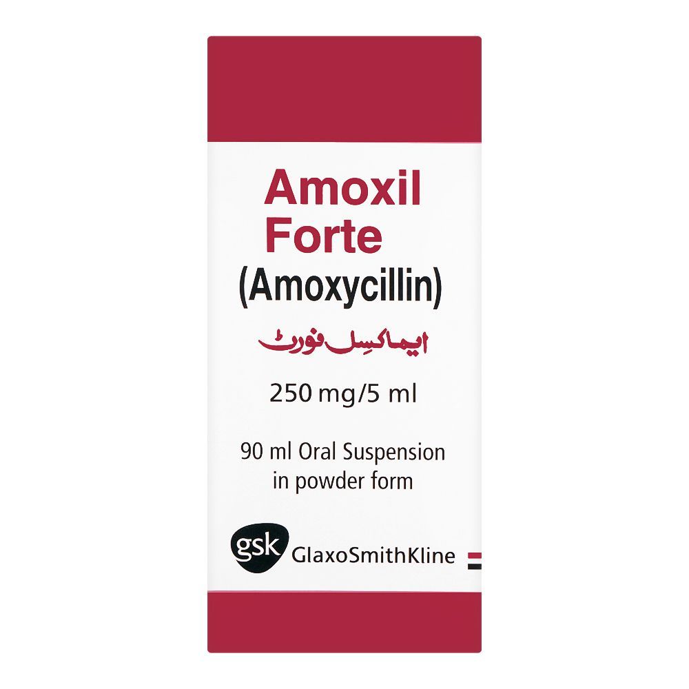 GSK Amoxil Forte Syrup, 250mg/5ml, 90ml - Image 2