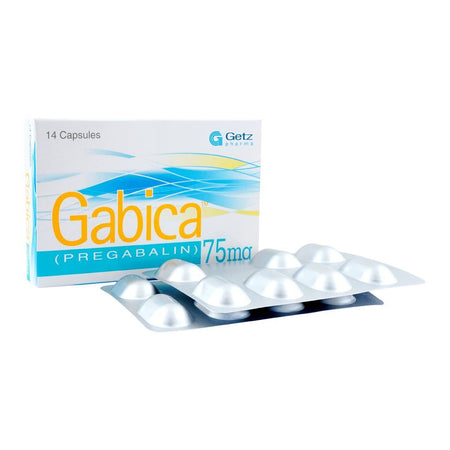 Getz Pharma Gabica Capsule, 75mg, 14-Pack - Main Image