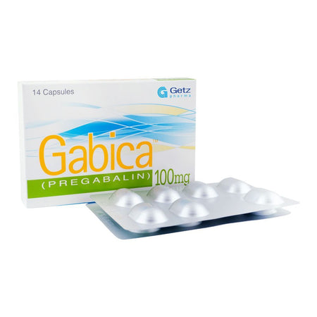 Getz Pharma Gabica Capsule, 100mg, 14-Pack - Main Image