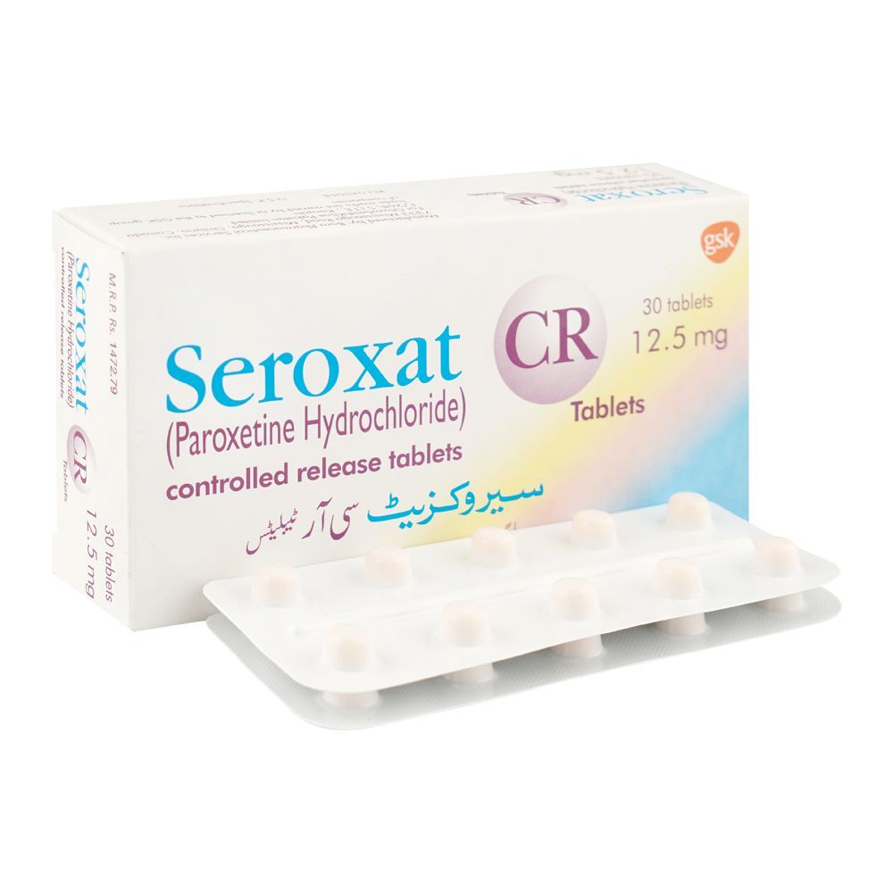 Seroxat Cr 12.5mg Tablets, Box (30 Tablets) - Main Image