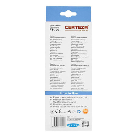 Certeza Digital Flexible Thermometer, FT-709 - Image 3