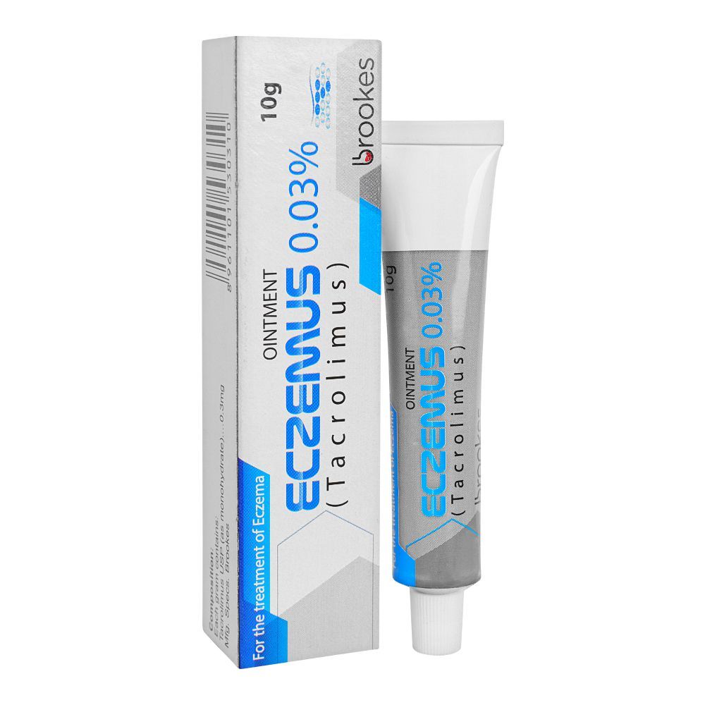 Brookes Pharma Eczemus 0.03% Ointment, 10g - Main Image