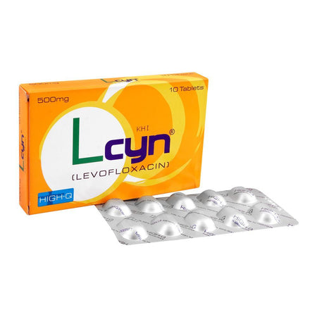 High-Q Pharmaceuticals Lcyn Tablet, 500mg, 10-Pack - Main Image