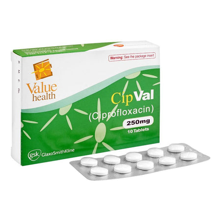 GSK Cipval Tablet, 250mg, 10-Pack - Main Image