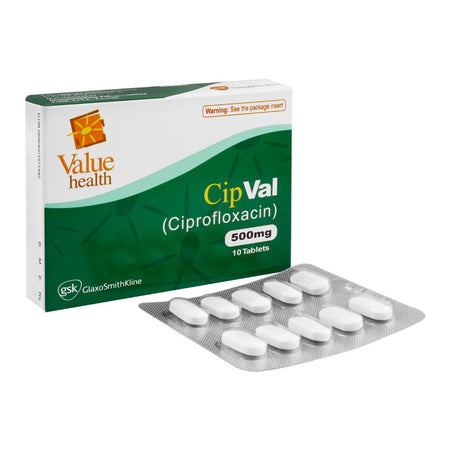 GSK Cipval Tablet, 500mg, 10-Pack - Main Image