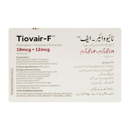 Highnoon Laboratories Tiovair-F Capsule, 18mcg + 12mcg, 30-Pack - Image 4