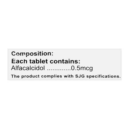 S.J. & G. Bone-Lift Tablet, 0.5mcg, 30-Pack - Image 4