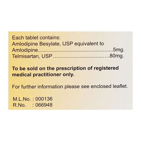 Am-Telsan 5/80 Tablets, Box (14 Tablets) - Image 3