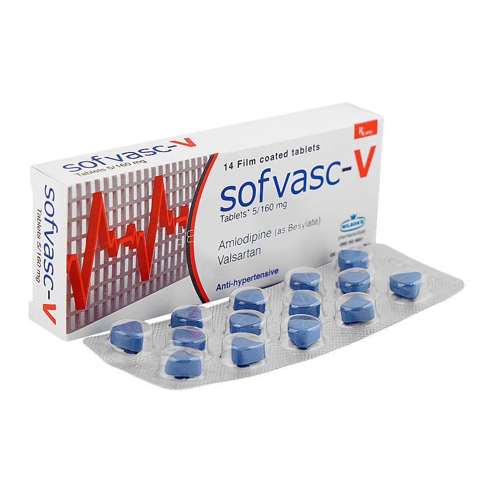 Wilson's Pharmaceuticals Sofvasc-V Tablet, 5/160mg, 14-Pack - Main Image