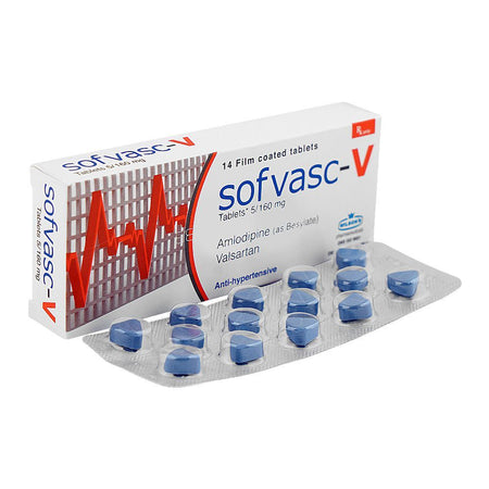 Wilson's Pharmaceuticals Sofvasc-V Tablet, 5/160mg, 14-Pack - Main Image