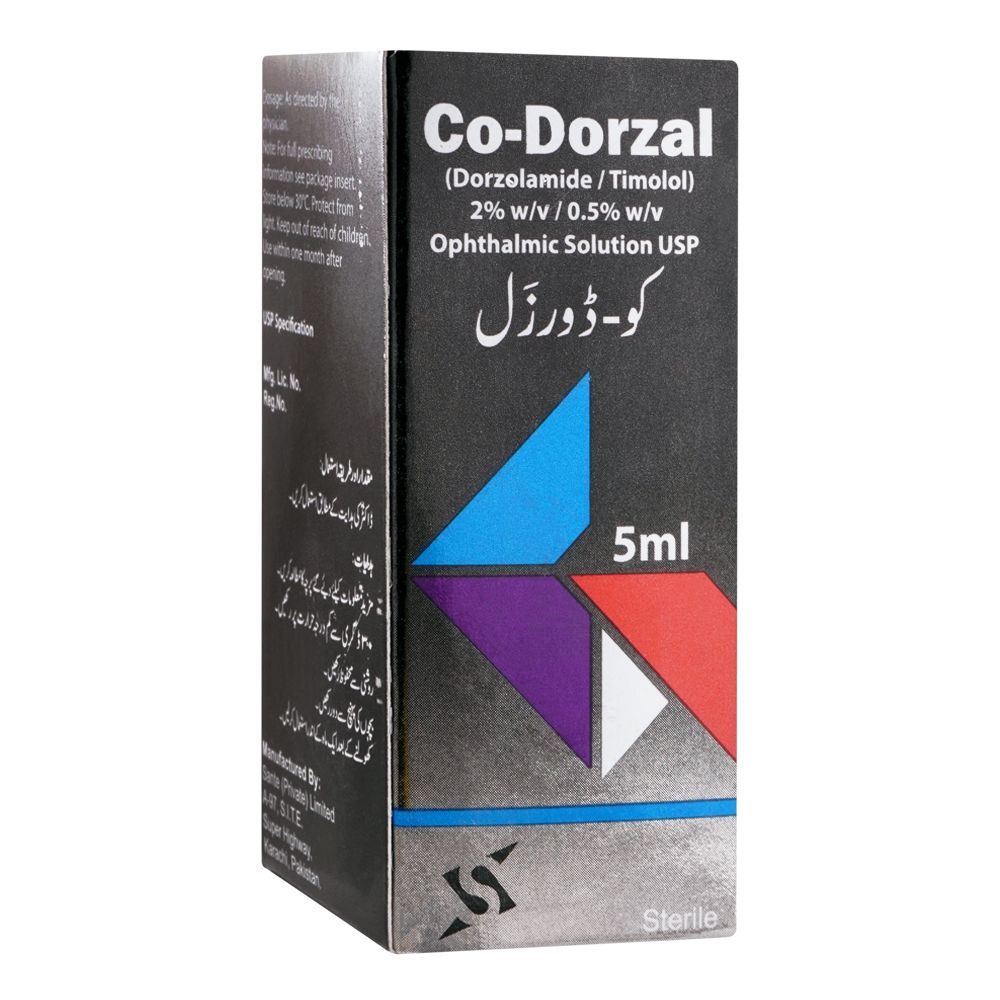 Sante Pharma Co-Dorzal Eye Drops, 5ml - Main Image