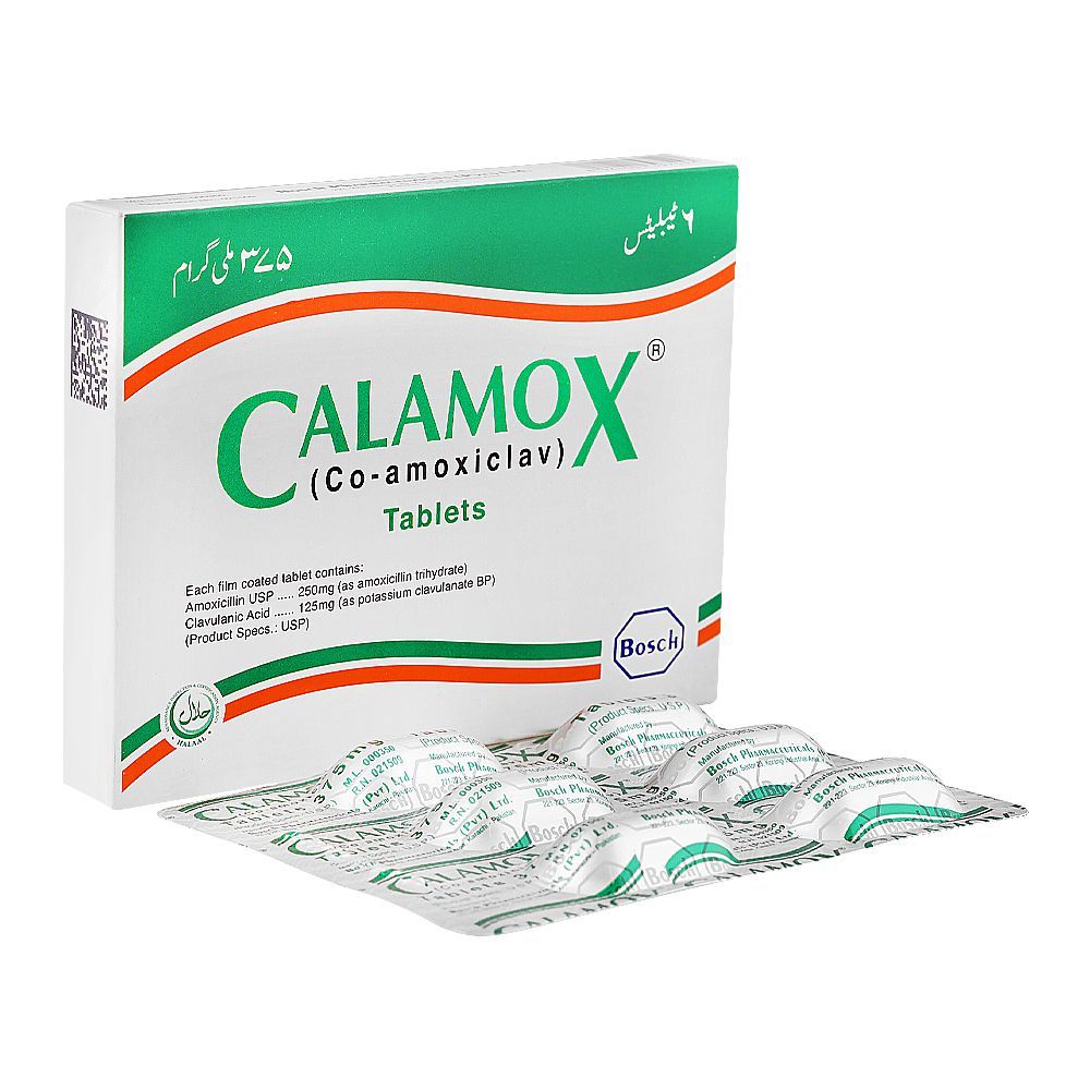 Bosch Pharmaceuticals Calamox Tablet, 375mg, 6-Pack - Main Image