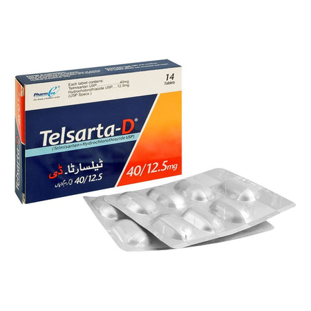 PharmEvo Telsarta-D Tablet, 40/12.5mg, 14-Pack - Main Image