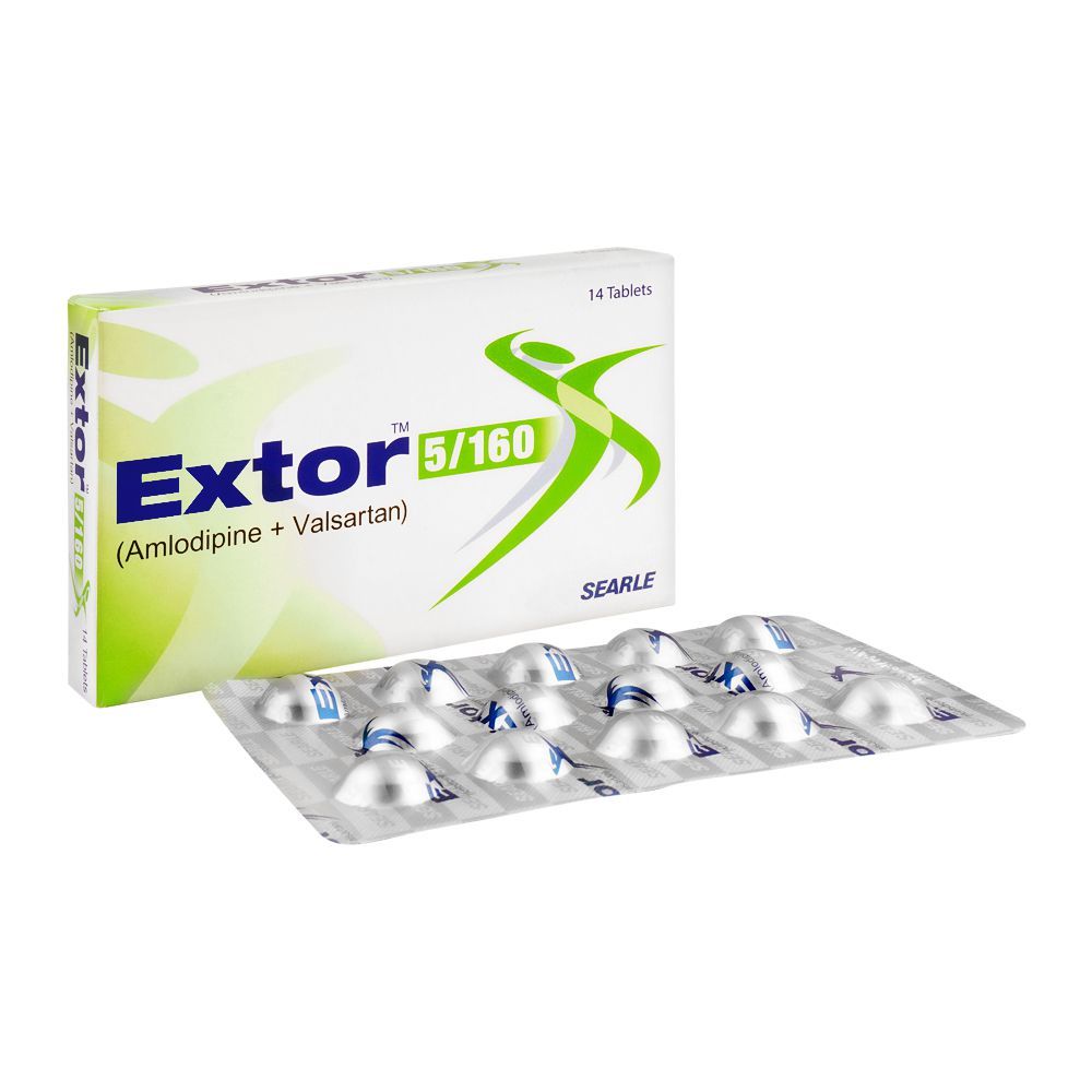 Searle Extor Tablet, 5/160mg, 14-Pack - Main Image