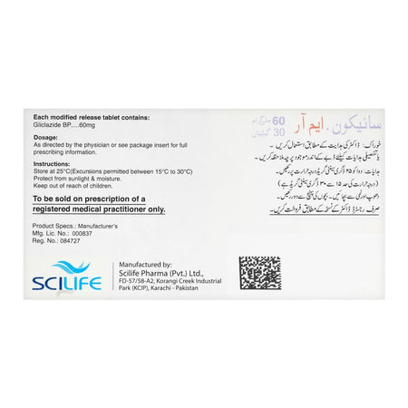 Scilife Pharma Scicon-MR Tablet, 60mg, 30-Pack - Image 2