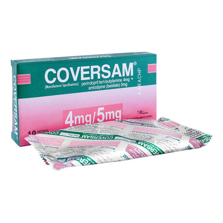 Servier Pharmaceuticals Coversam Tablet, 4mg/5mg, 10-Pack - Main Image