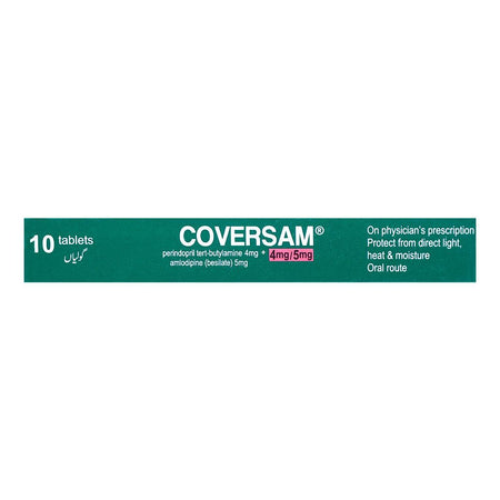 Servier Pharmaceuticals Coversam Tablet, 4mg/5mg, 10-Pack - Image 3