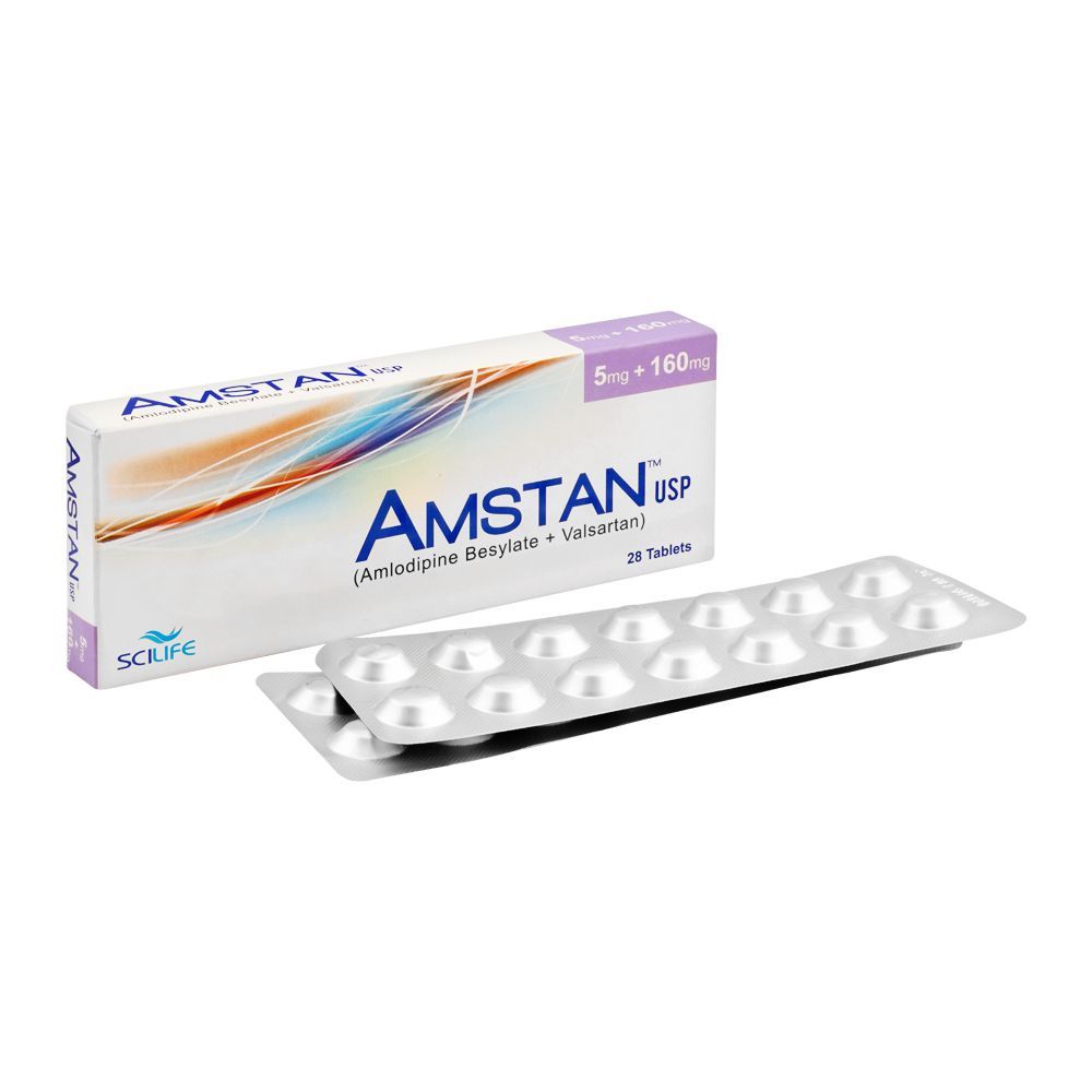 Scilife Pharma Amstan Tablet, 5mg + 160mg, 28-Pack - Main Image