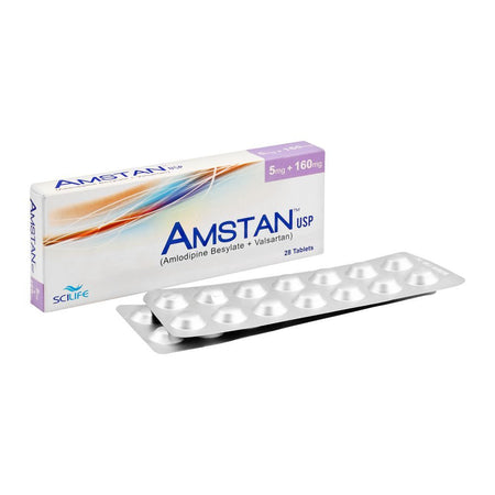 Scilife Pharma Amstan Tablet, 5mg + 160mg, 28-Pack - Main Image