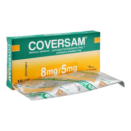 Servier Pharmaceuticals Coversam Tablet, 8mg/5mg, 10-Pack - Main Image