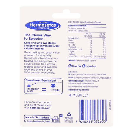 Hermesetas Mini Sweeteners Tablets, 300-Pack - Image 2