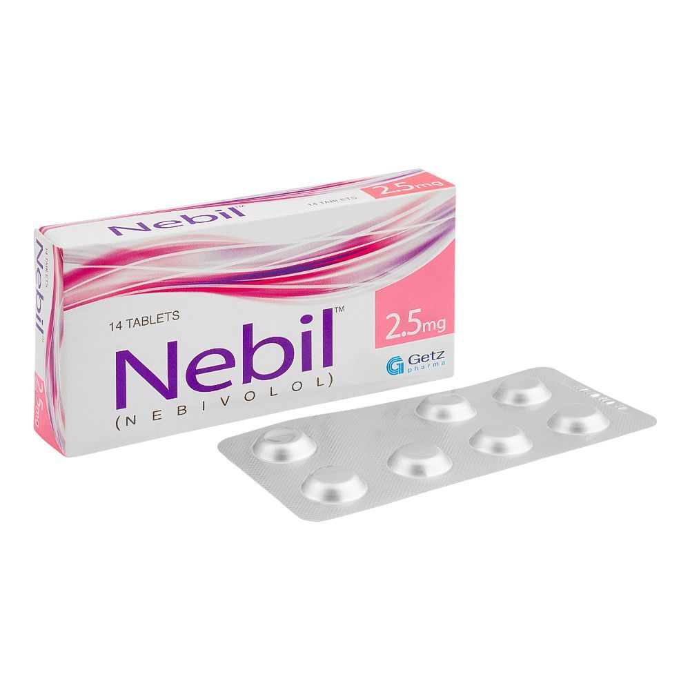 Getz Pharma Nebil Tablet, 2.5mg, 14-Pack - Main Image