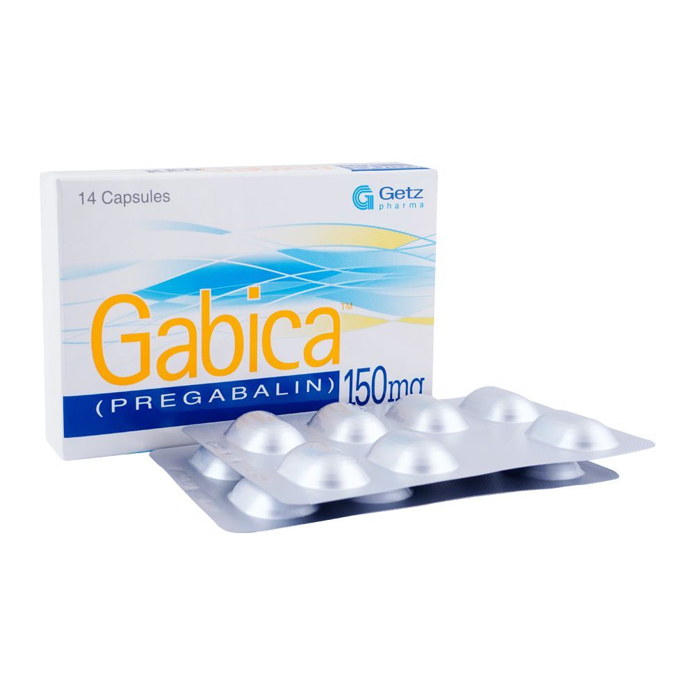 Getz Pharma Gabica Capsule, 150mg, 14-Pack - Main Image