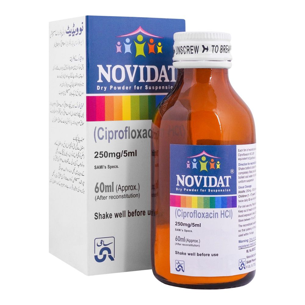 Sami Pharmaceuticals Novidat Dry Suspension, 250mg/5ml - Main Image