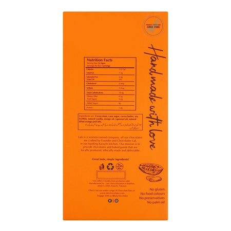 Lals Chocolate 56% Cocoa Orange Dark Gluten Free, 90g - Image 2