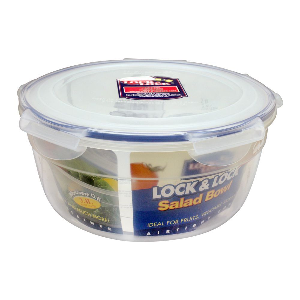 Lock & Lock Air Tight Round Salad Bowl, 3.4L, LLHSM947 - Main Image