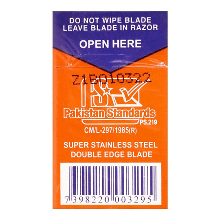 Treet Platinum Super Stainless Steel Double Edge Blade, 10-Pack - Image 2