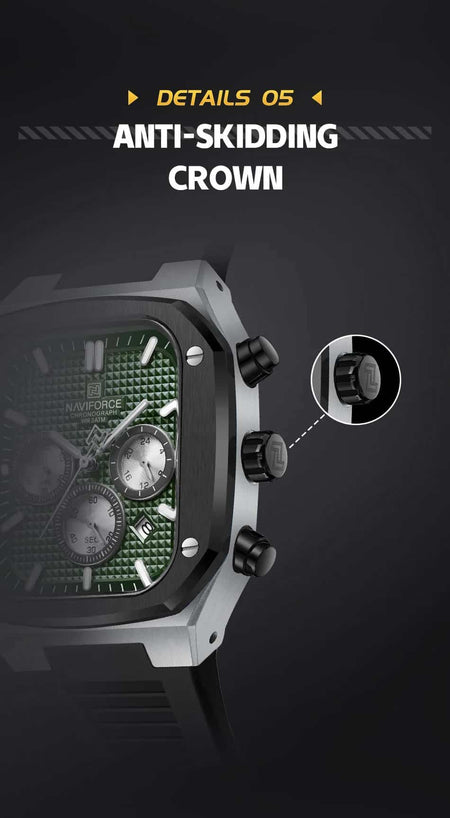 Naviforce NF-8037 Square Chronograph Edition image 15