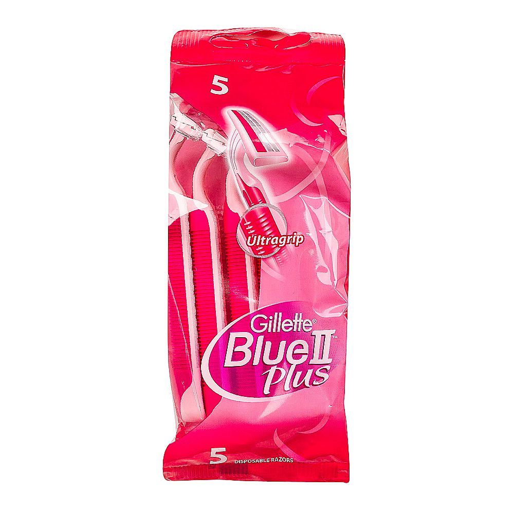 Gillette Blue-II Plus Disposable Razors, For Women, 5-Pack - Main Image
