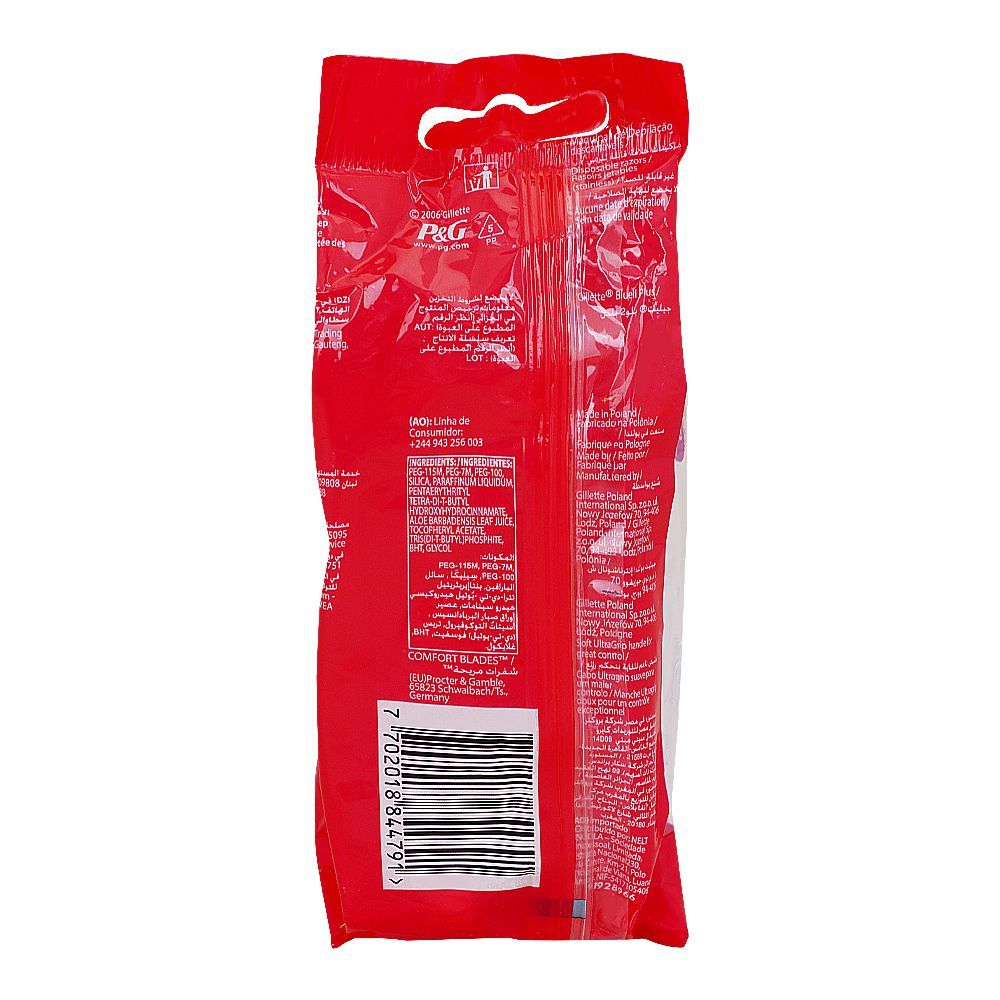 Gillette Blue-II Plus Disposable Razors, For Women, 5-Pack - Image 2