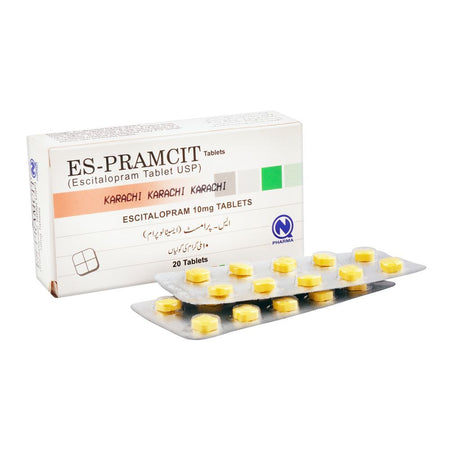 NabiQasim Es-Pramcit Tablet, 10mg, 20-Pack - Main Image