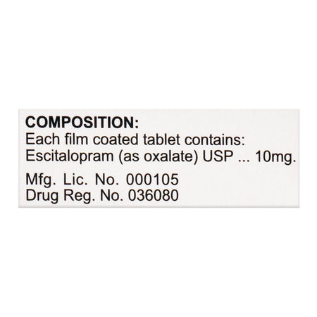 NabiQasim Es-Pramcit Tablet, 10mg, 20-Pack - Image 4
