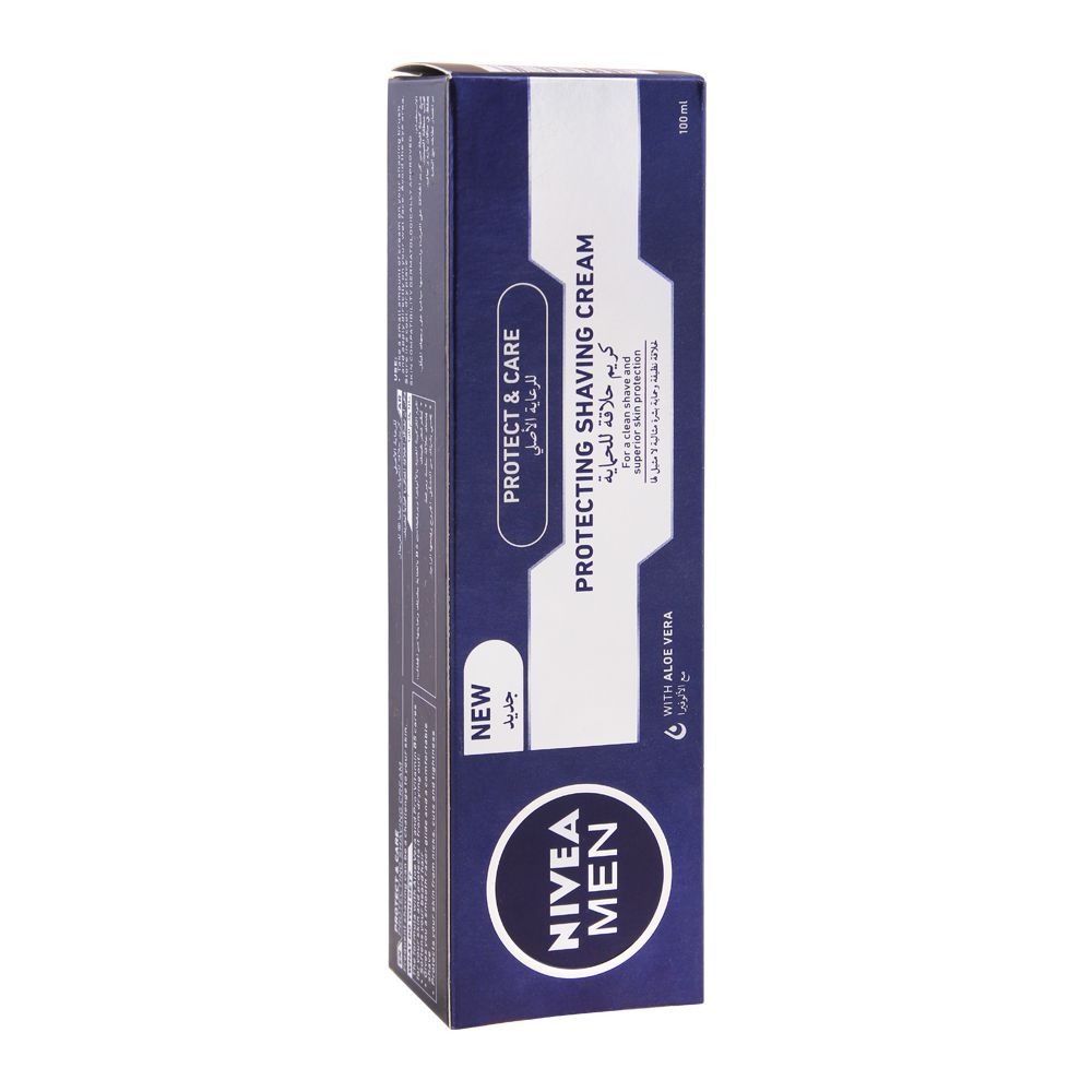 Nivea Protect & Care Protecting Shaving Cream Tube, 100ml - Image 2
