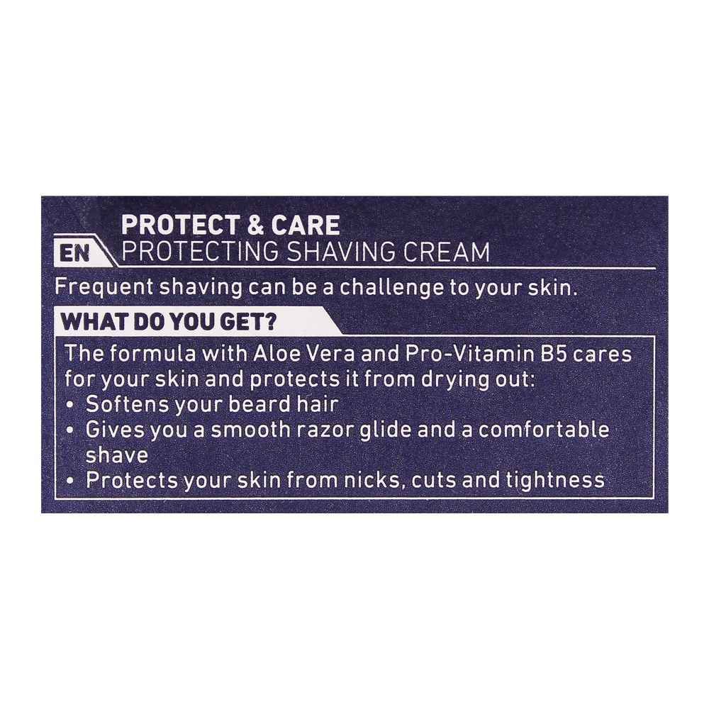 Nivea Protect & Care Protecting Shaving Cream Tube, 100ml - Image 3