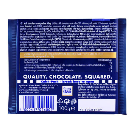 Ritter Sport Nugat Praline 100gm - Image 2