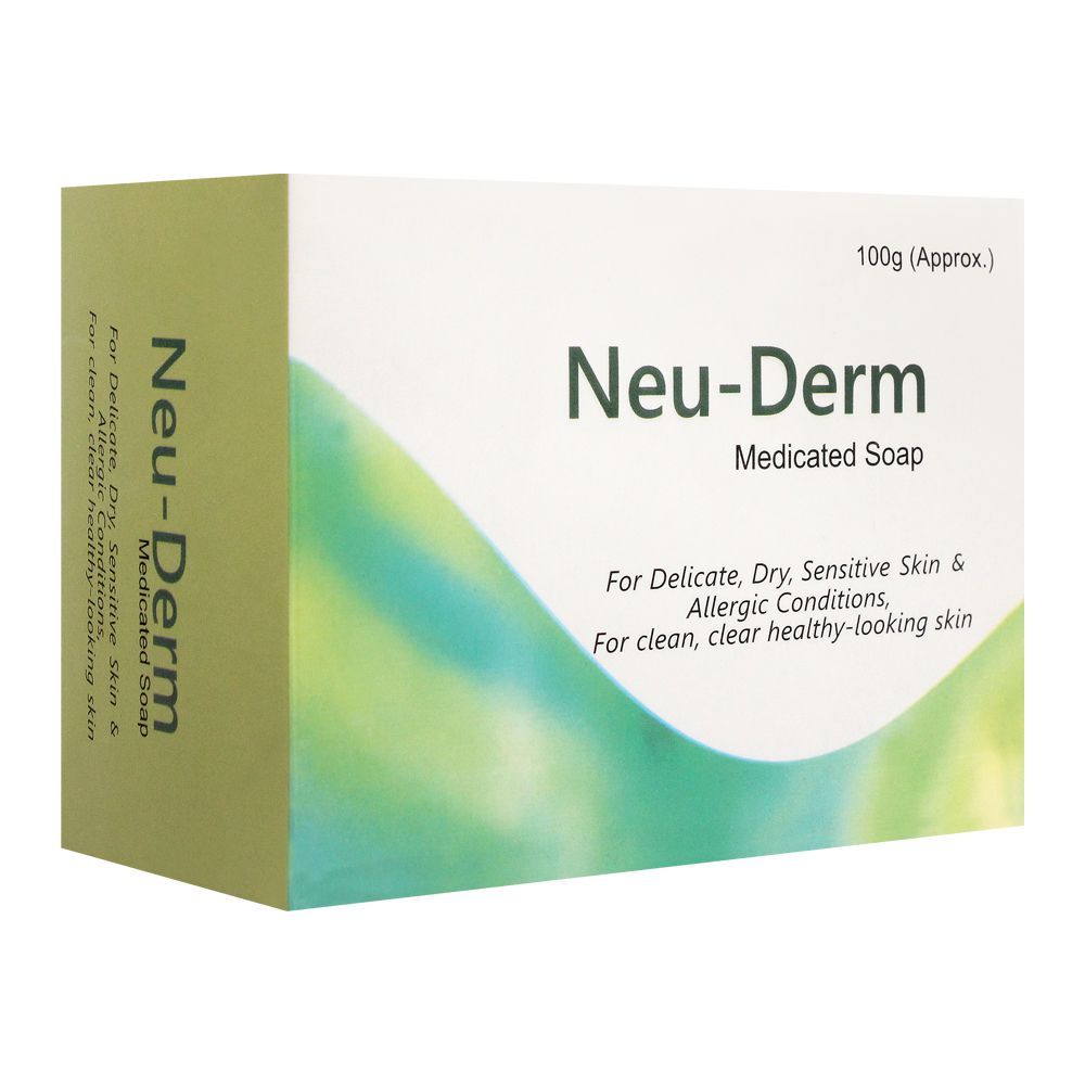 Neu-Derm Medicated Soap, For Delicate, Dry, Sensitive Skin & Allergic Conditions, 100g - Main Image