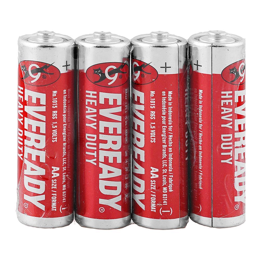 Eveready Heavy Duty AA SW-4, Red, 4-Pack - Image 3