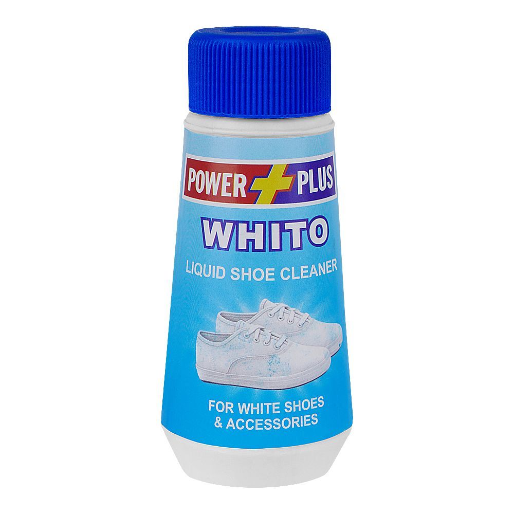 Power Plus Whito Liquid Shoe Cleaner, 100ml - Main Image