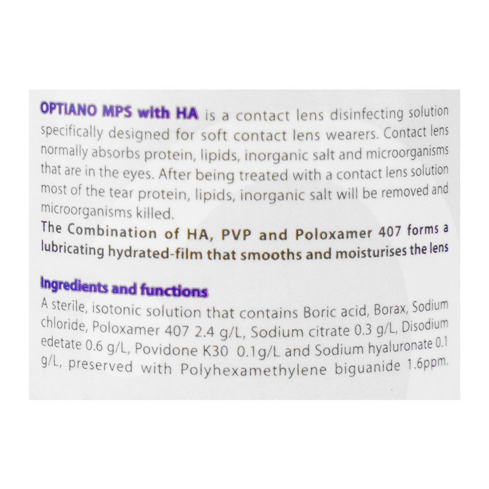 Optiano Multi-Purpose Contact Lens Solution, 100ml - Image 4