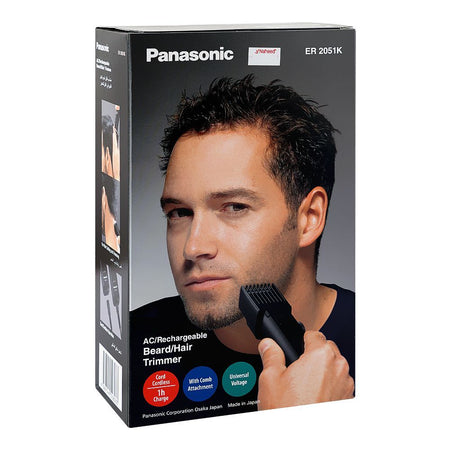 Panasonic AC/Rechargeable Beard/Hair Trimmer, 40 Minutes Run Time, 100-240V, ER-2051K - Image 2