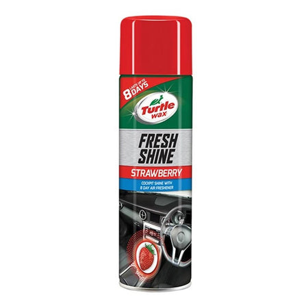 Turtle Wax Fresh Shine Strawberry, Cockpit Shine & Air Freshener, 500ml - Main Image